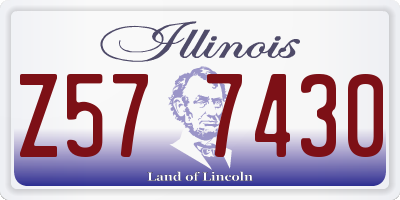 IL license plate Z577430