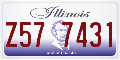 IL license plate Z577431