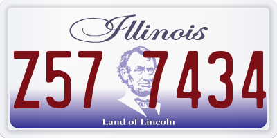 IL license plate Z577434
