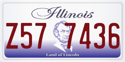 IL license plate Z577436