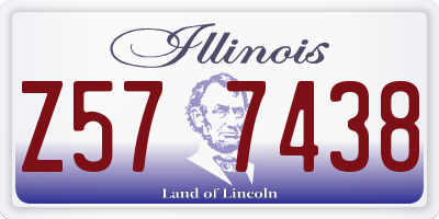IL license plate Z577438