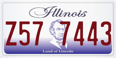 IL license plate Z577443