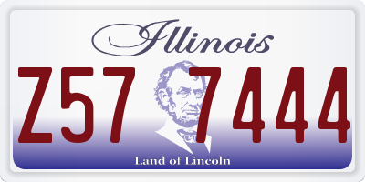 IL license plate Z577444
