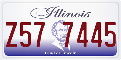 IL license plate Z577445