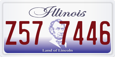 IL license plate Z577446