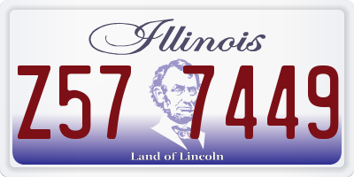 IL license plate Z577449