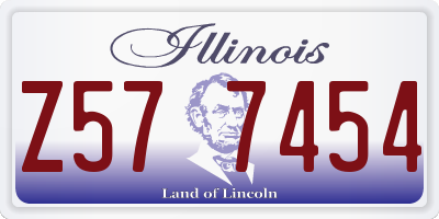 IL license plate Z577454