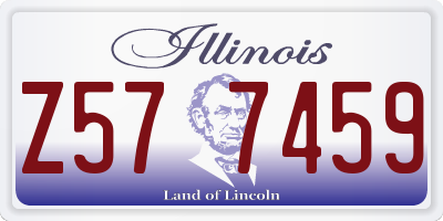 IL license plate Z577459