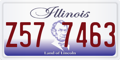 IL license plate Z577463