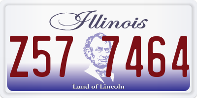 IL license plate Z577464