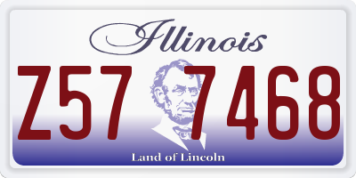 IL license plate Z577468