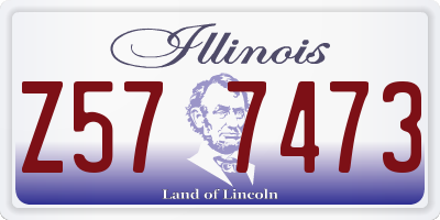 IL license plate Z577473