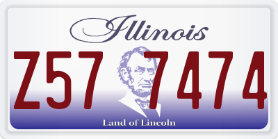 IL license plate Z577474