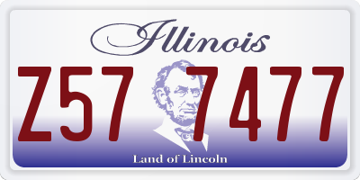 IL license plate Z577477