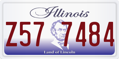 IL license plate Z577484
