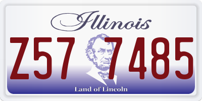 IL license plate Z577485