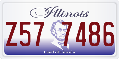 IL license plate Z577486