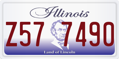 IL license plate Z577490