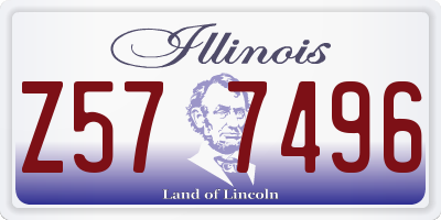 IL license plate Z577496