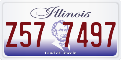 IL license plate Z577497