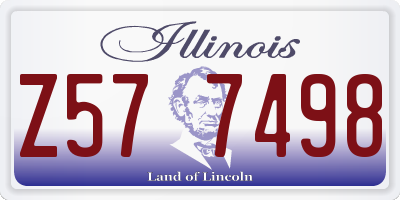 IL license plate Z577498