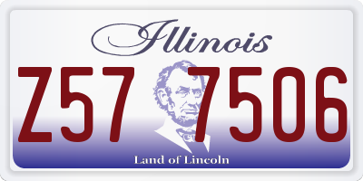 IL license plate Z577506