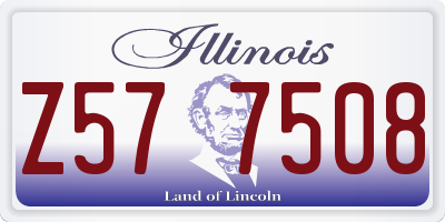 IL license plate Z577508