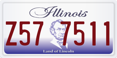 IL license plate Z577511
