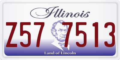 IL license plate Z577513