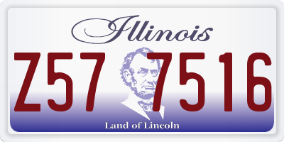IL license plate Z577516