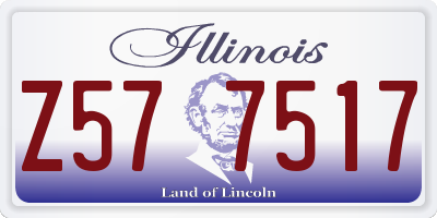 IL license plate Z577517