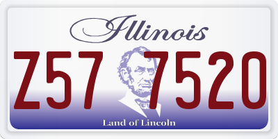 IL license plate Z577520