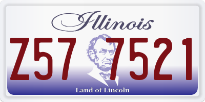 IL license plate Z577521