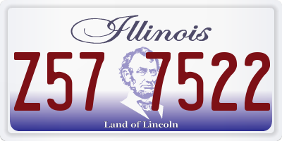 IL license plate Z577522