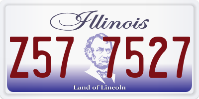 IL license plate Z577527