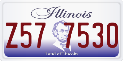 IL license plate Z577530