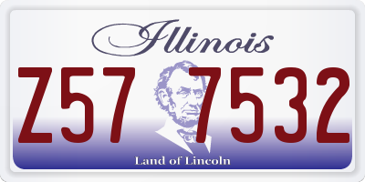 IL license plate Z577532