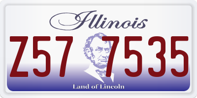 IL license plate Z577535
