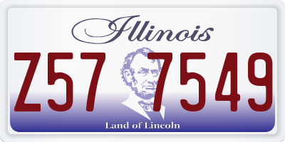 IL license plate Z577549