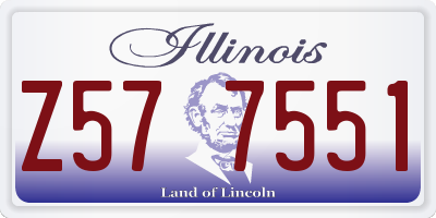 IL license plate Z577551