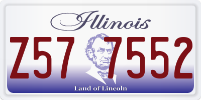 IL license plate Z577552