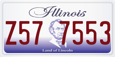 IL license plate Z577553