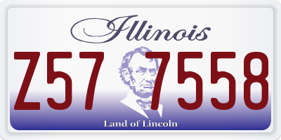 IL license plate Z577558