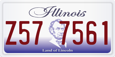 IL license plate Z577561