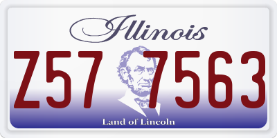 IL license plate Z577563