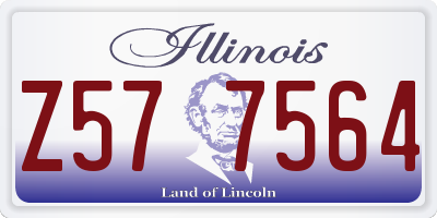 IL license plate Z577564