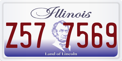 IL license plate Z577569