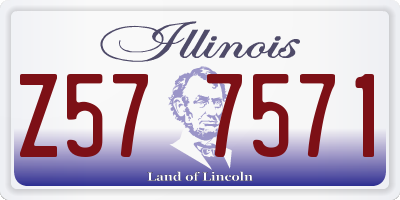 IL license plate Z577571