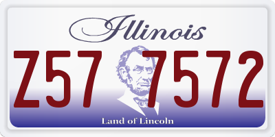 IL license plate Z577572
