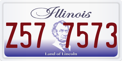 IL license plate Z577573